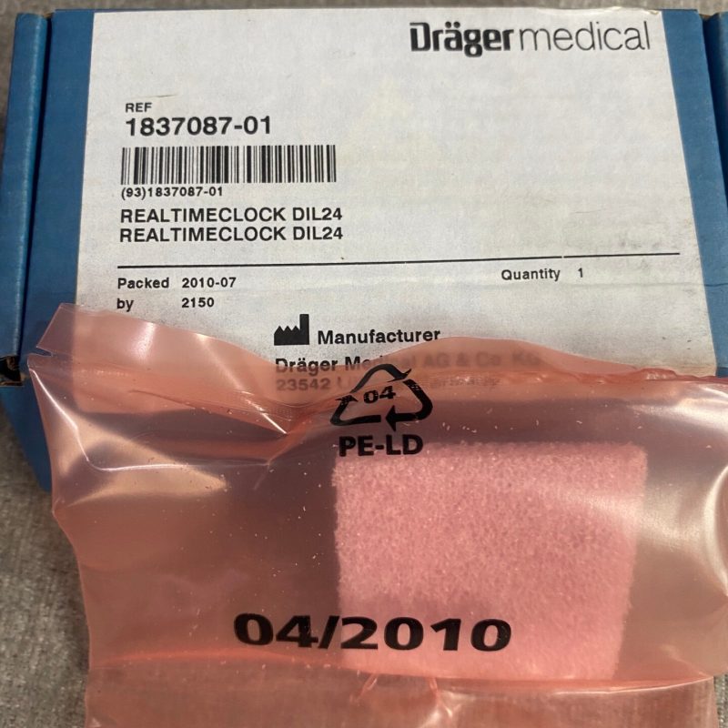 Drager 1837087 Real-Time Clock (RTC) Module / DIL24 Clock IC